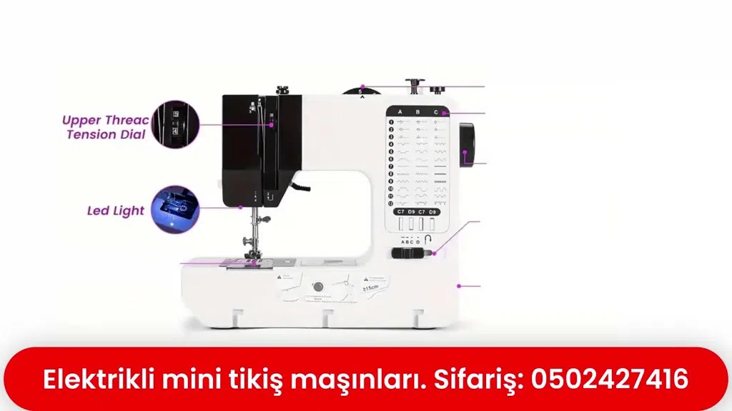 Elektrikli mini tikiş maşını — şəkil 7