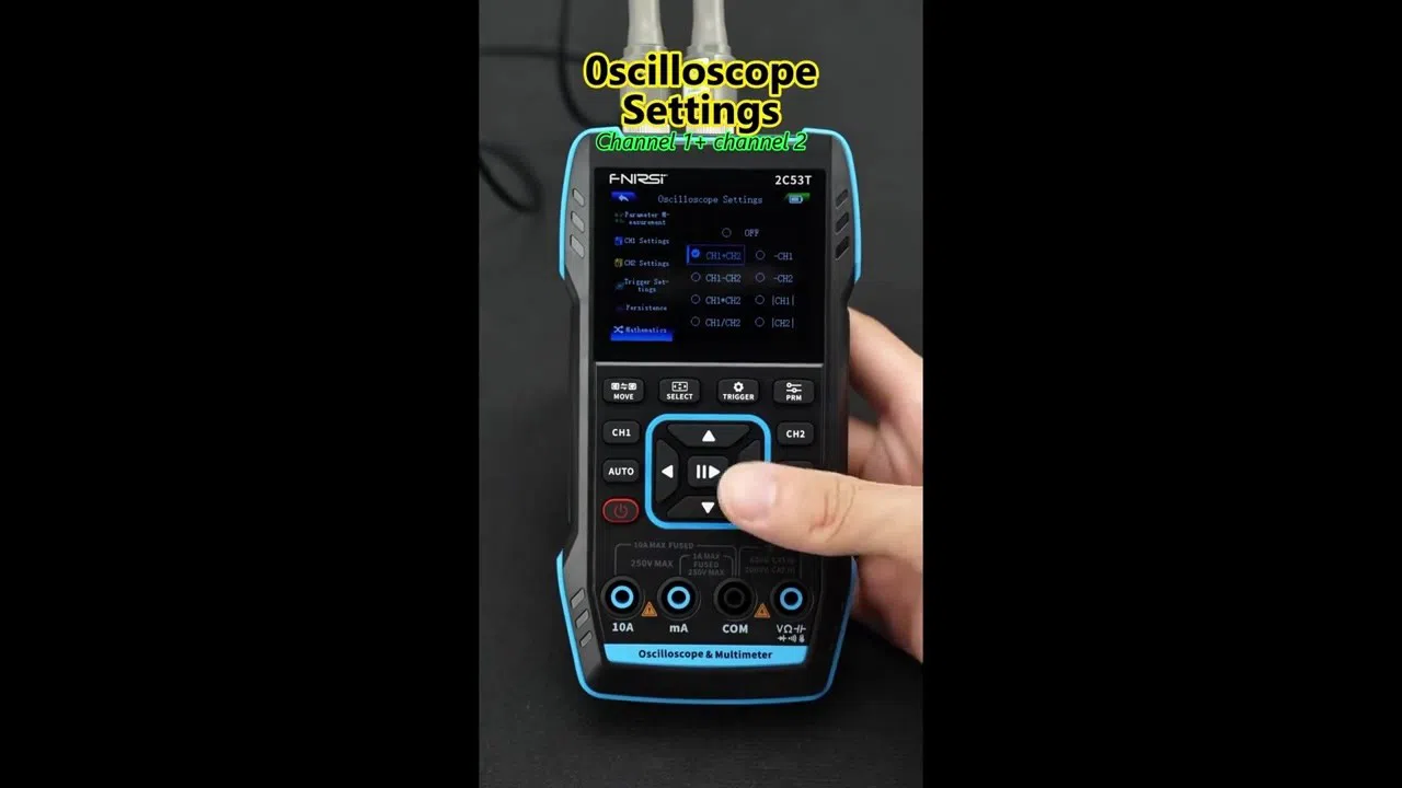 FNIRSI-2C53T Osiloskop, Multimetr və Siqnal Generator — şəkil 5