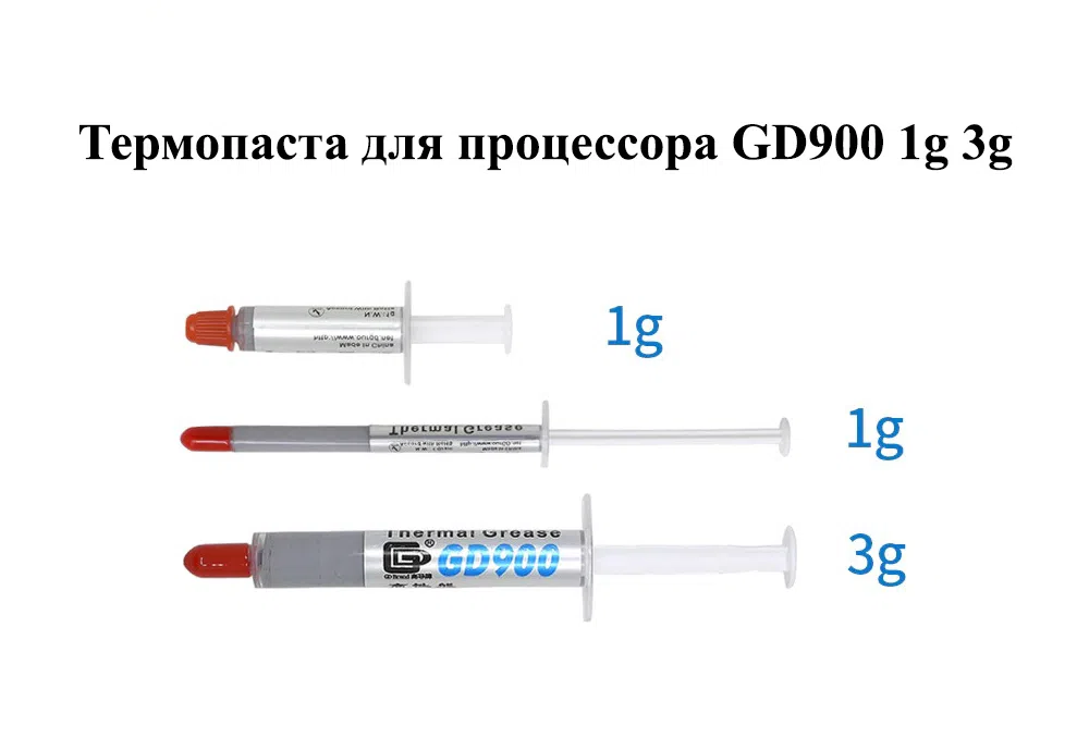Термопаста для процессора GD900 1gr 3gr — şəkil 1