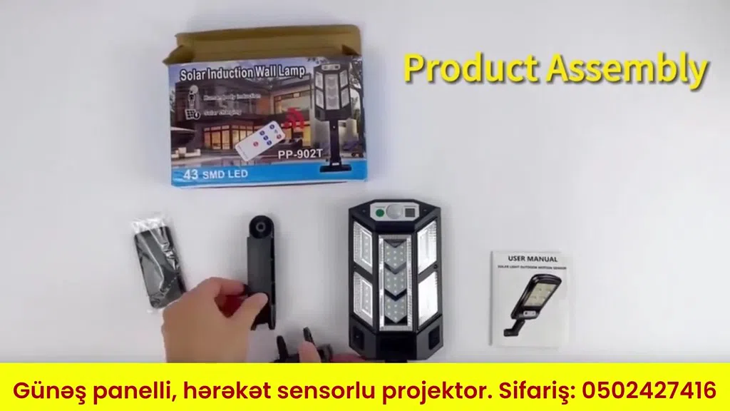 Solar-powered LED floodlight with motion sensor - Tenderyard
