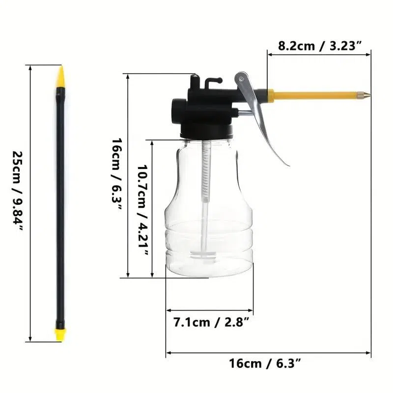 250ml Yüksək Təzyiqli Əl Yağı Elastik Başlıqlı — şəkil 3