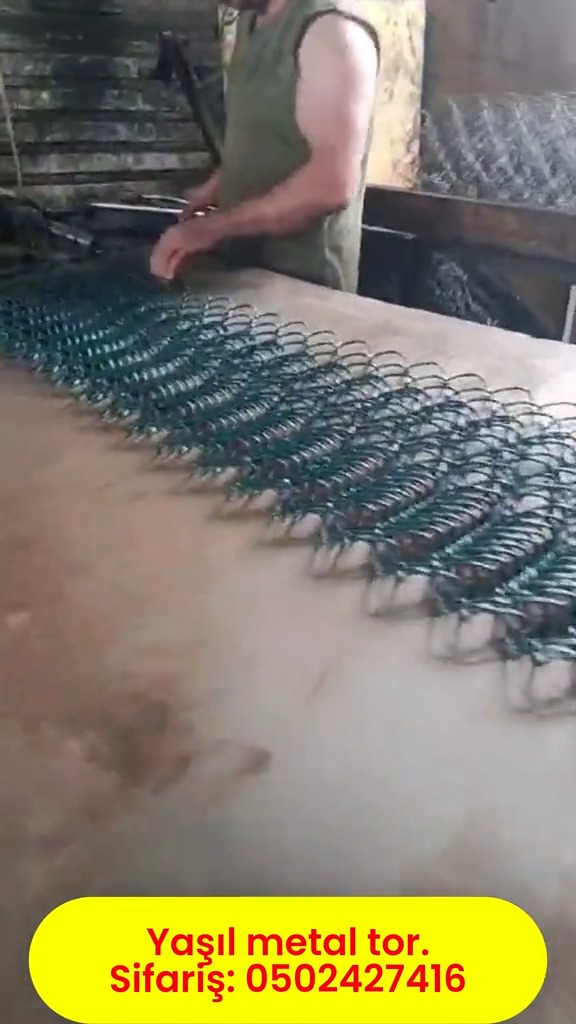 Green metal mesh - sports field (stadium) netting - Tenderyard