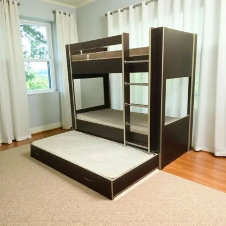 Bunk bed for children, Brown color - Tenderyard