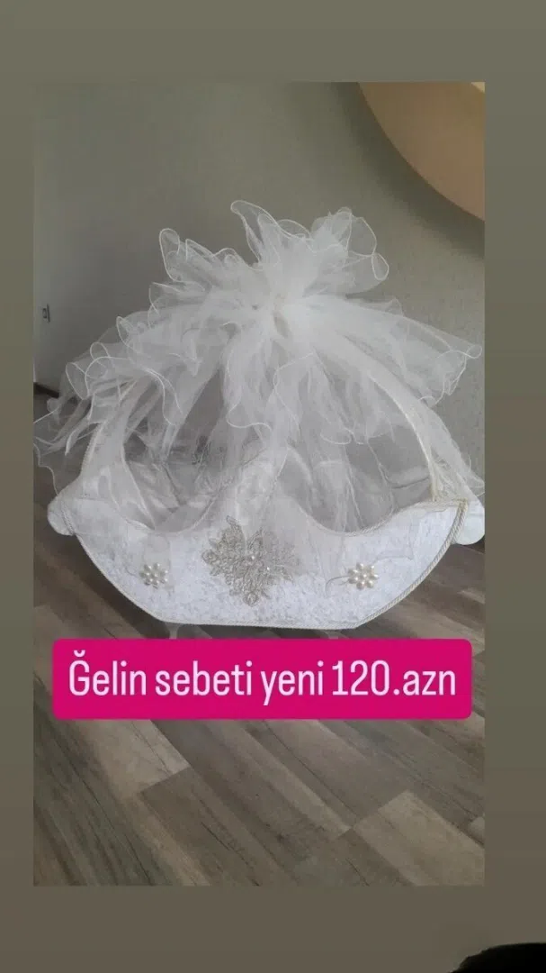 Nişan və toy üçün böyük ölçülü xonça səbəti — şəkil 1