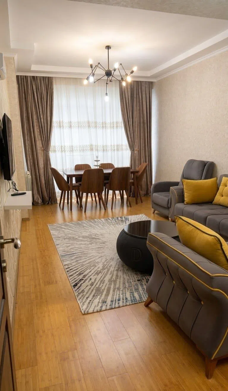 2 otaqlı mənzil 80 m² kirayə verilir — şəkil 2