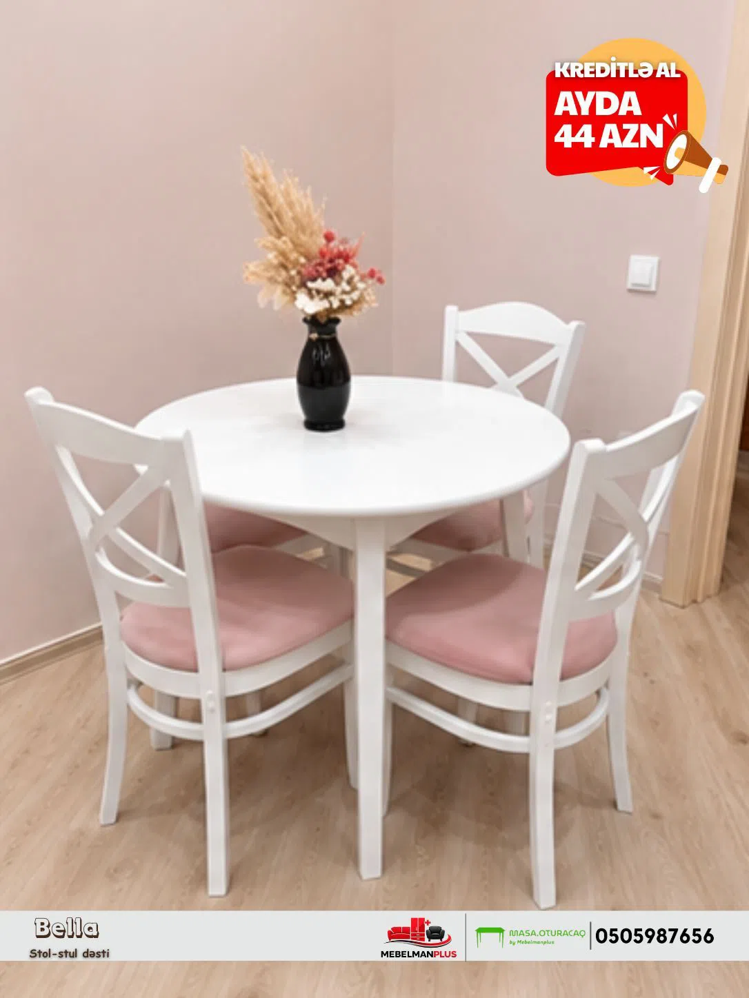 Mətbəx masası Ağ rəng — şəkil 3