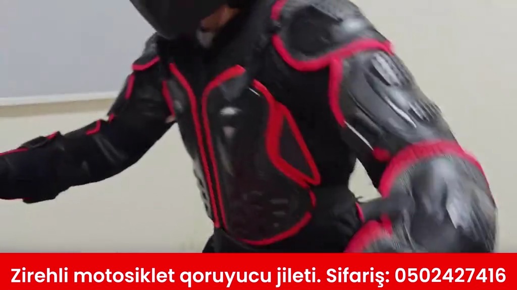 Motosikletçi üçün zirehli qoruyucu jilet - Tenderyard