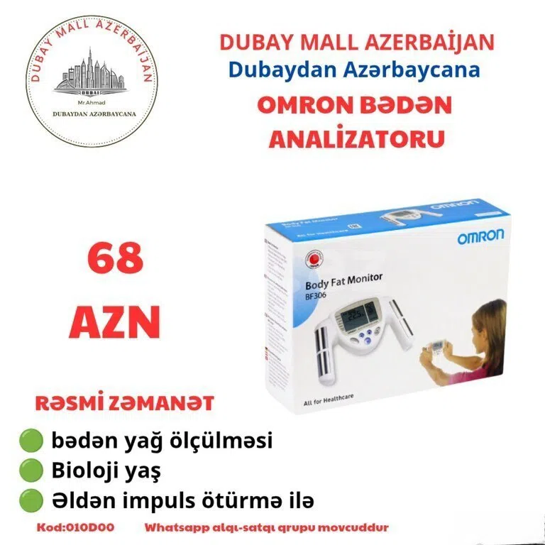Bədən analizatoru, yağ və əzələ kütləsi ölçən cihaz - Tenderyard