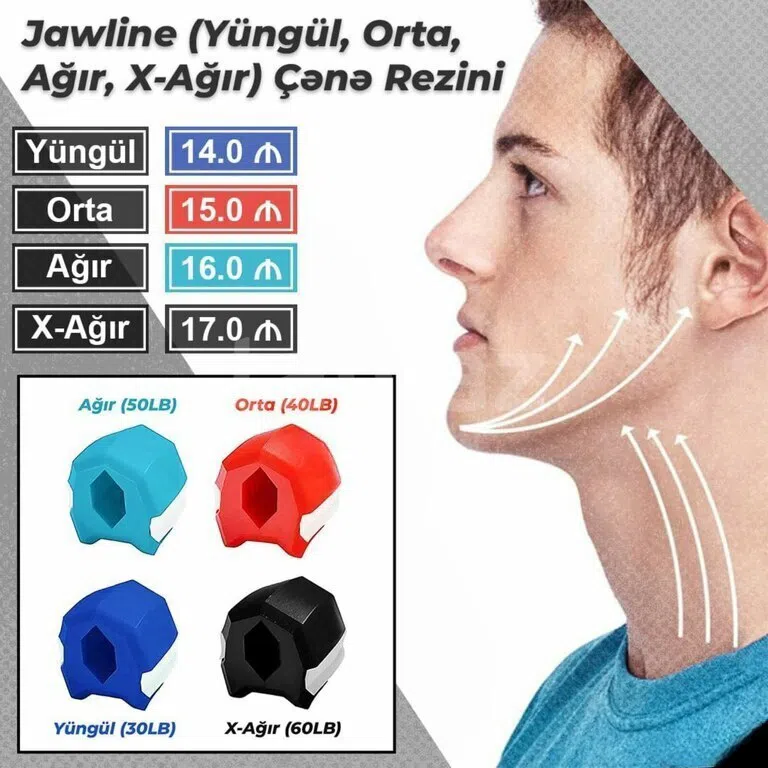 Jawline üz, boyun və çənə əzələləri üçün espander — şəkil 2