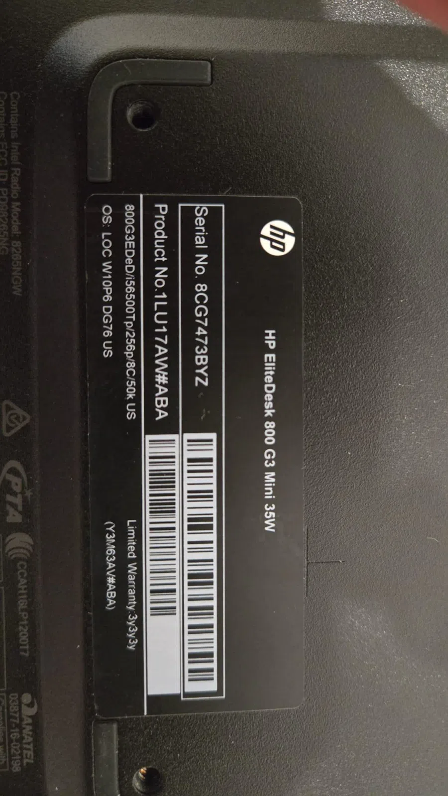 HP EliteDesk Mini Masaüstü Kompüter — şəkil 2