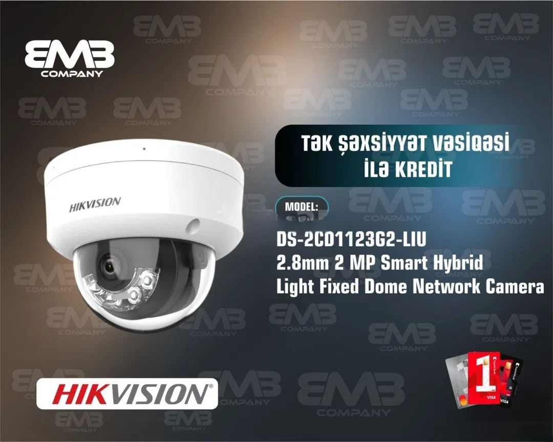 Hikvision DS-2CD1123G2-LIU Təhlükəsizlik Kamerası — şəkil 1