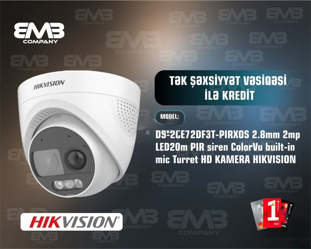 Hikvision DS-2CE72DF3T-PIRXOS Təhlükəsizlik Kamerası - Tenderyard