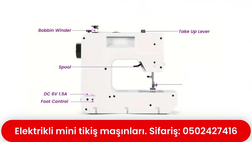 Elektrikli mini tikiş maşını — şəkil 10