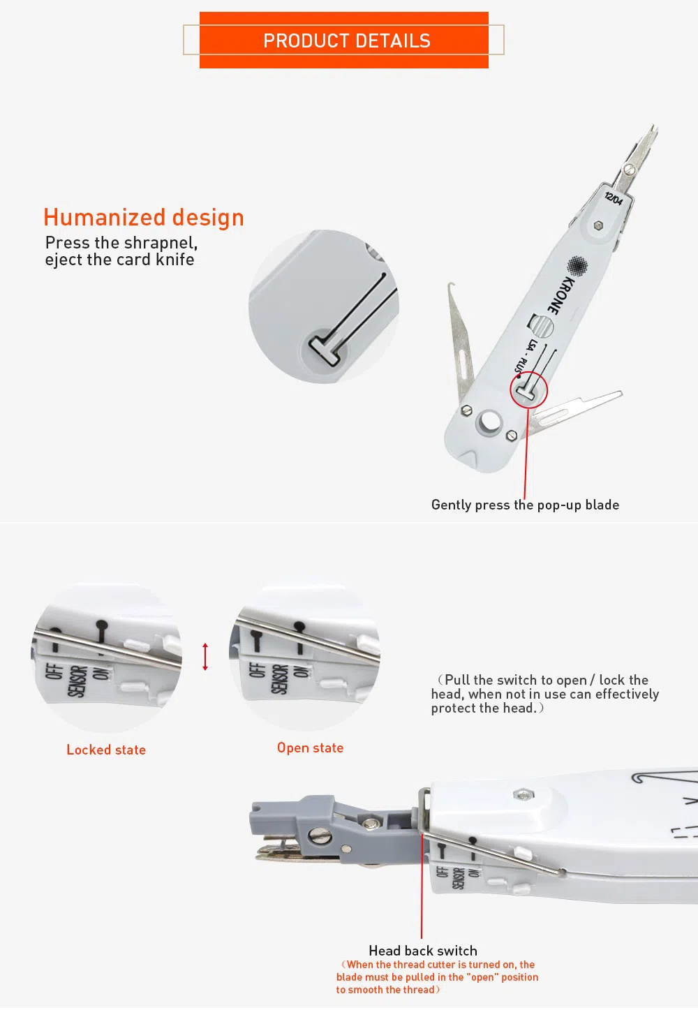 Punch Down Tool RJ11 RJ45 — şəkil 7