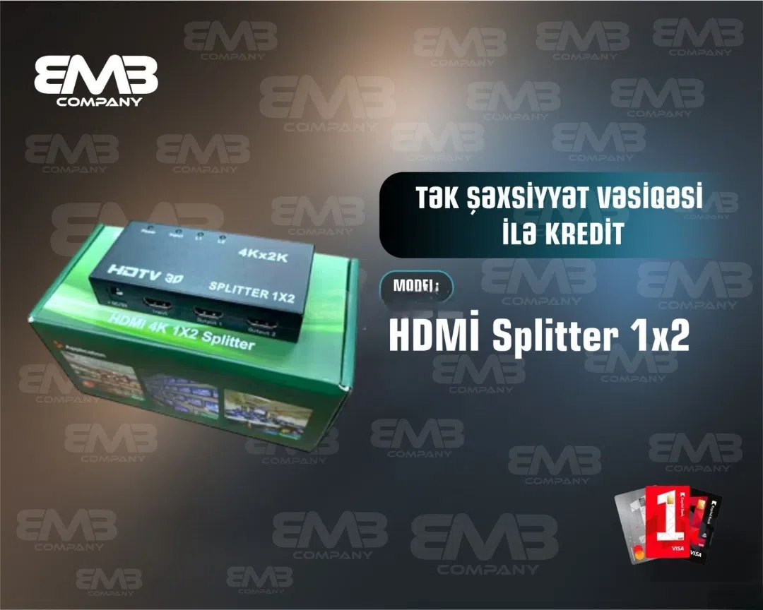 HDMI Splitter 1x2 (Görüntü çoxaldıcı)