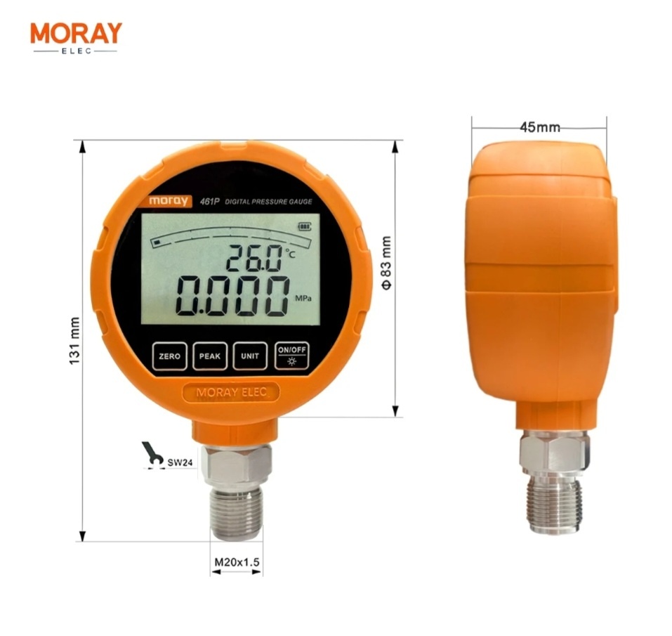 Rəqəmsal manometr MORAY ME-461P — şəkil 4
