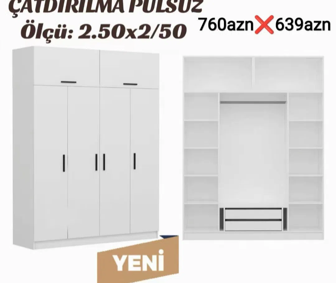 4 qapılı dolab — şəkil 1