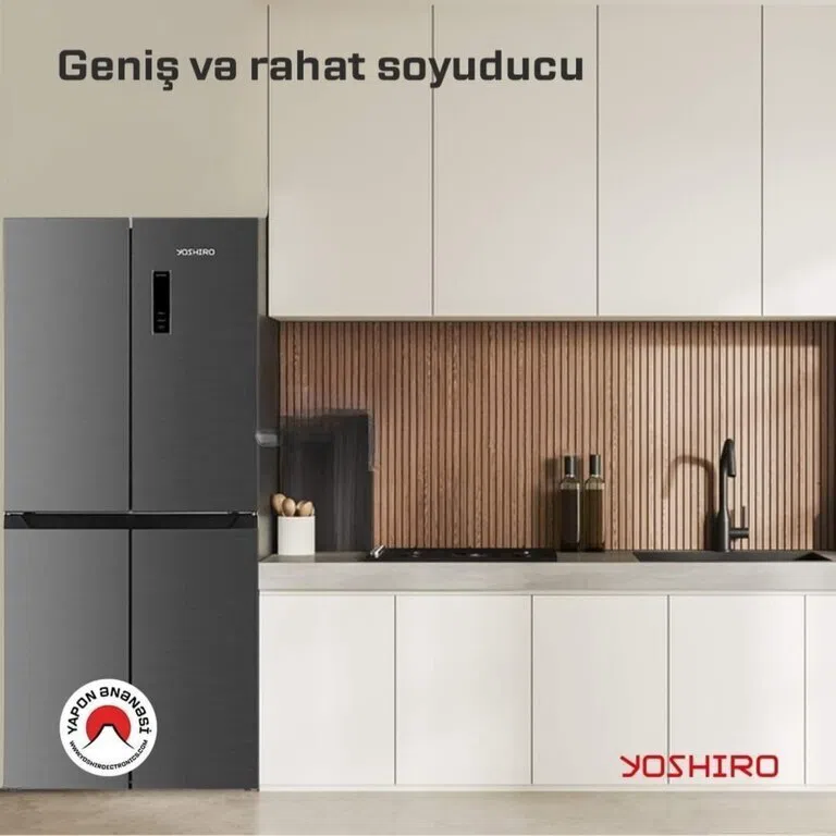 Soyuducu Gümüşü rəng, 4 qapılı — şəkil 1