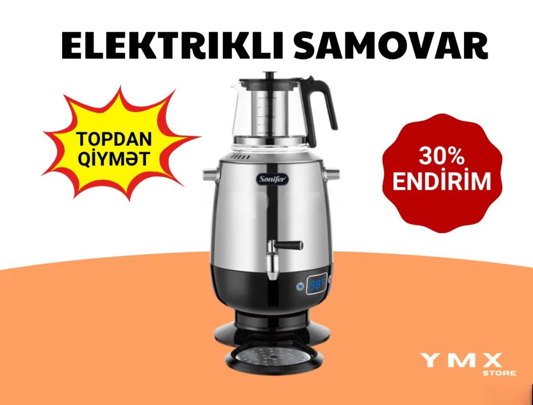 Samovar Paslanmayan polad material — şəkil 1