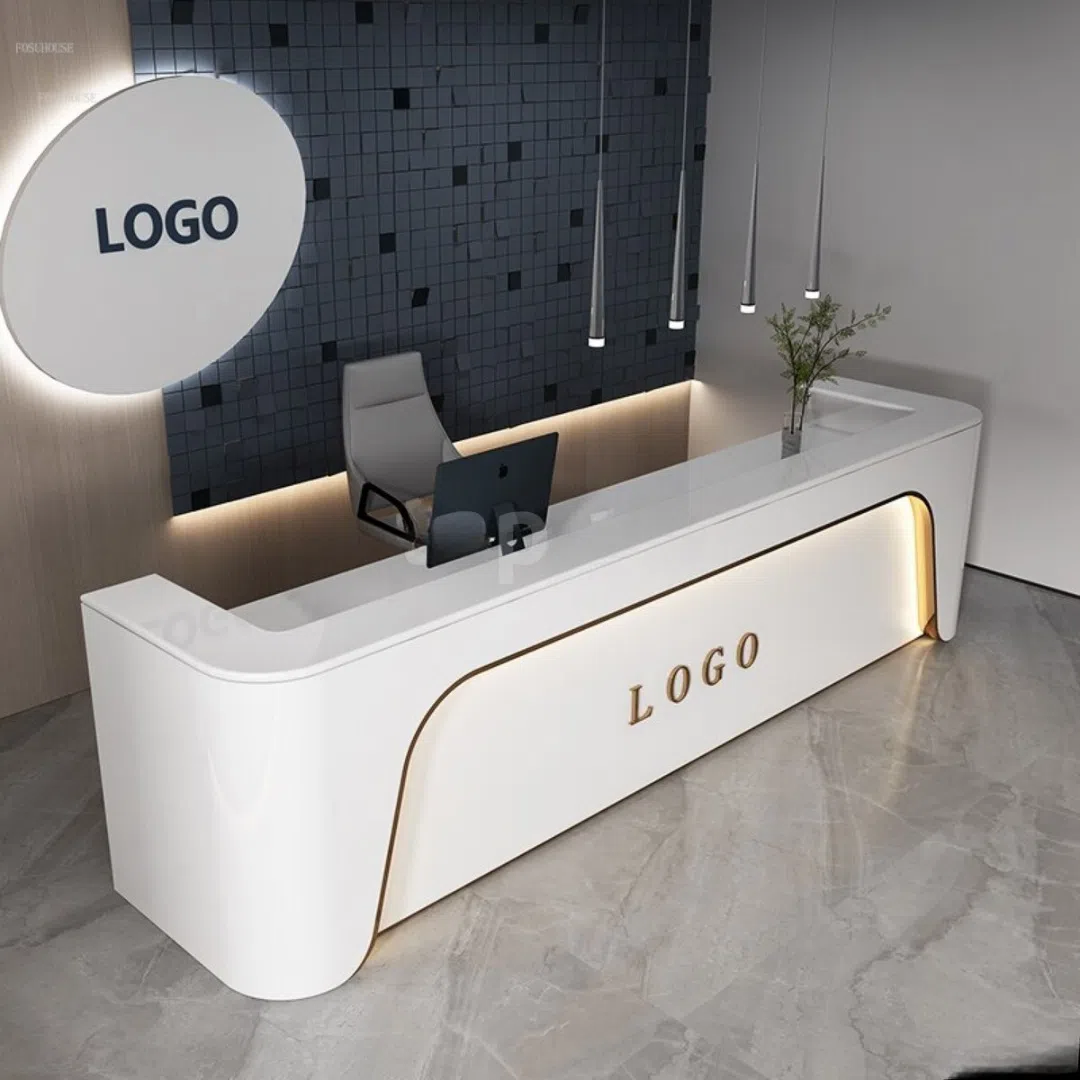 White Reception desk - Tenderyard