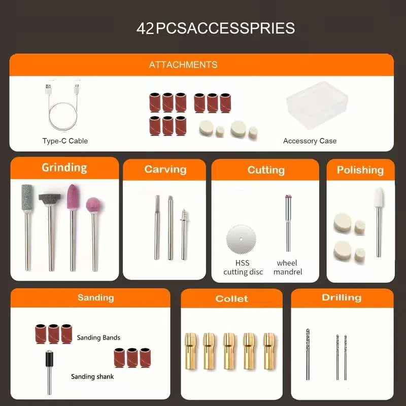 Cordless Mini Electric Grinding Rotary