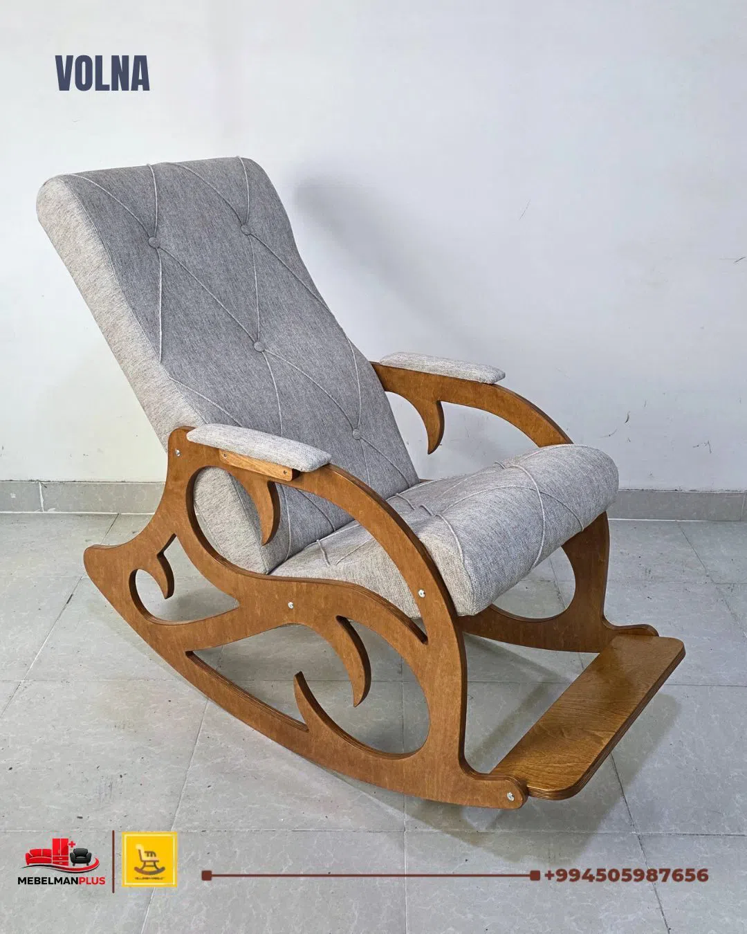 Kreslo, Gümüşü rəng — şəkil 4