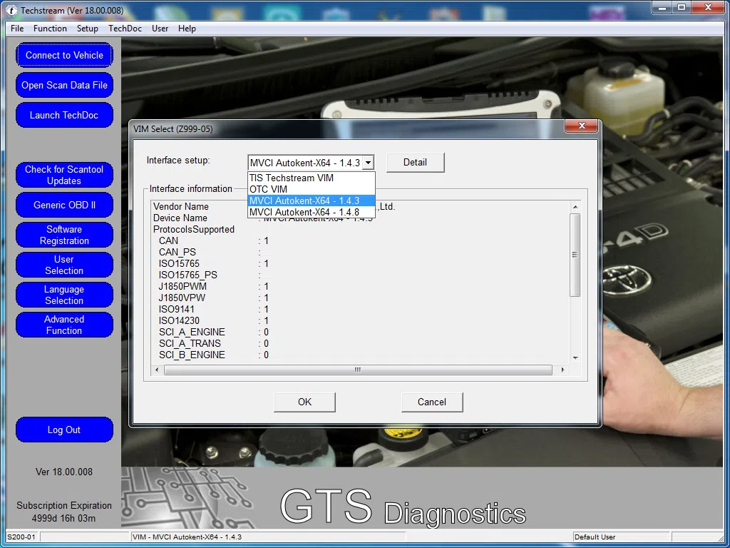 "Toyota Techstream" avtomobil diaqnostika proqramı