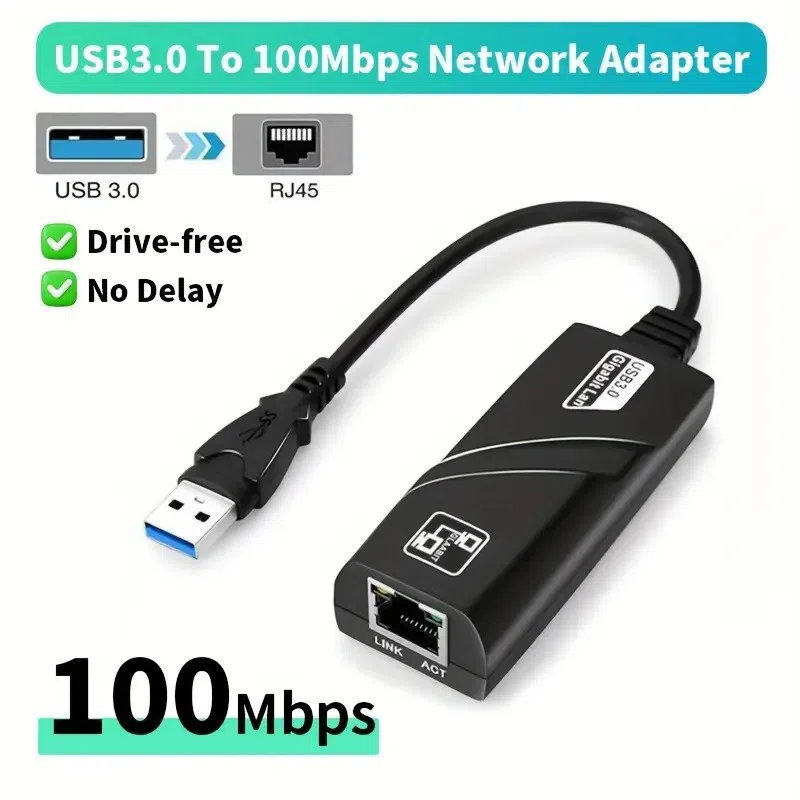 USB 3.0 to 100 Mbps Network Adapter — şəkil 1